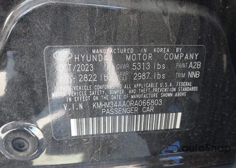 2024 Hyundai Ioniq 6 Sel from USA, damaged, VIN KMHM34AA0RA066803